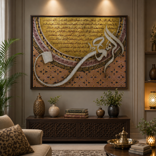 Surah Rahman™ – Handmade Oil Painting on Canvas