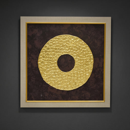 Golden Essence™ – Abstract Gold Leaf Handmade Painting on Canvas