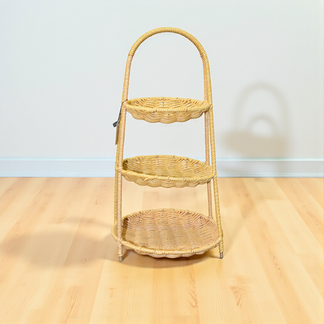 Rustic Weave Cane Fruit Basket (Single)