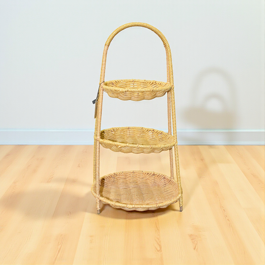 Rustic Weave Cane Fruit Basket (Single)