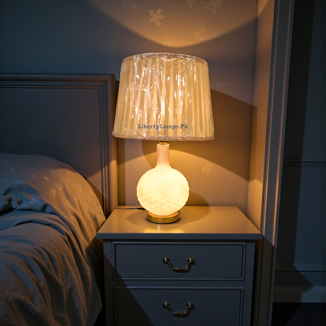 Bubble Glass Double Light Table Lamp
