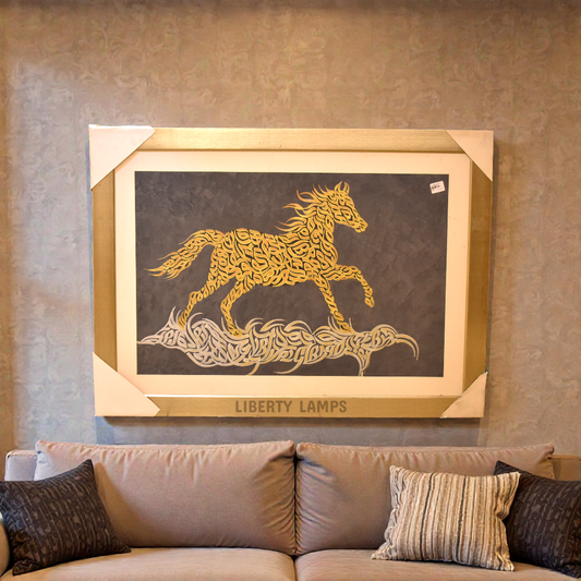 Majestic Gallop Horse Oil Painting (Single)