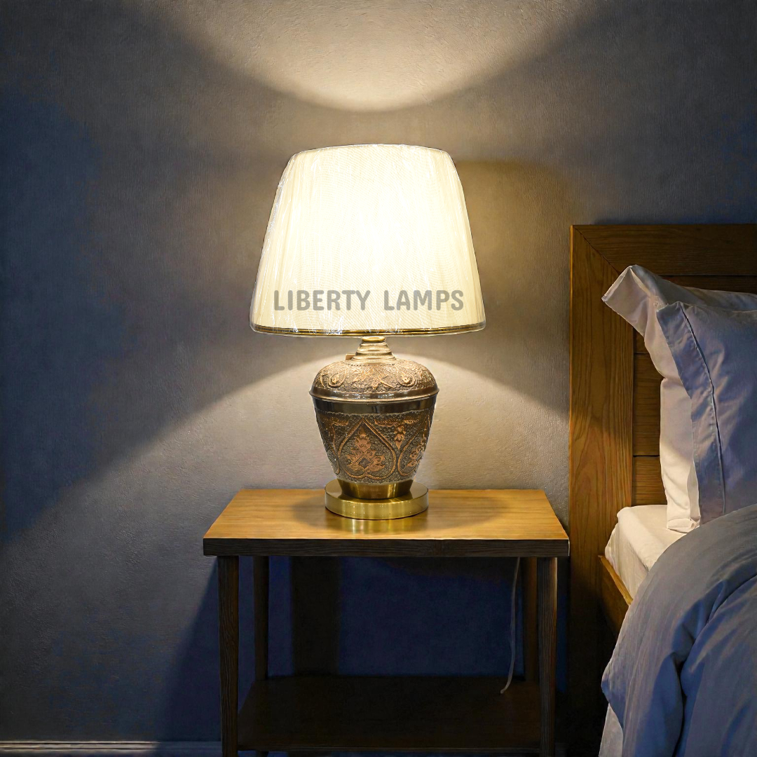 Copper Aura Table Lamp (Pair)