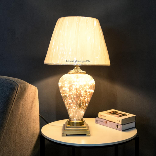 Luxe Radiance™ – Glass Double-Light Lamp Pair