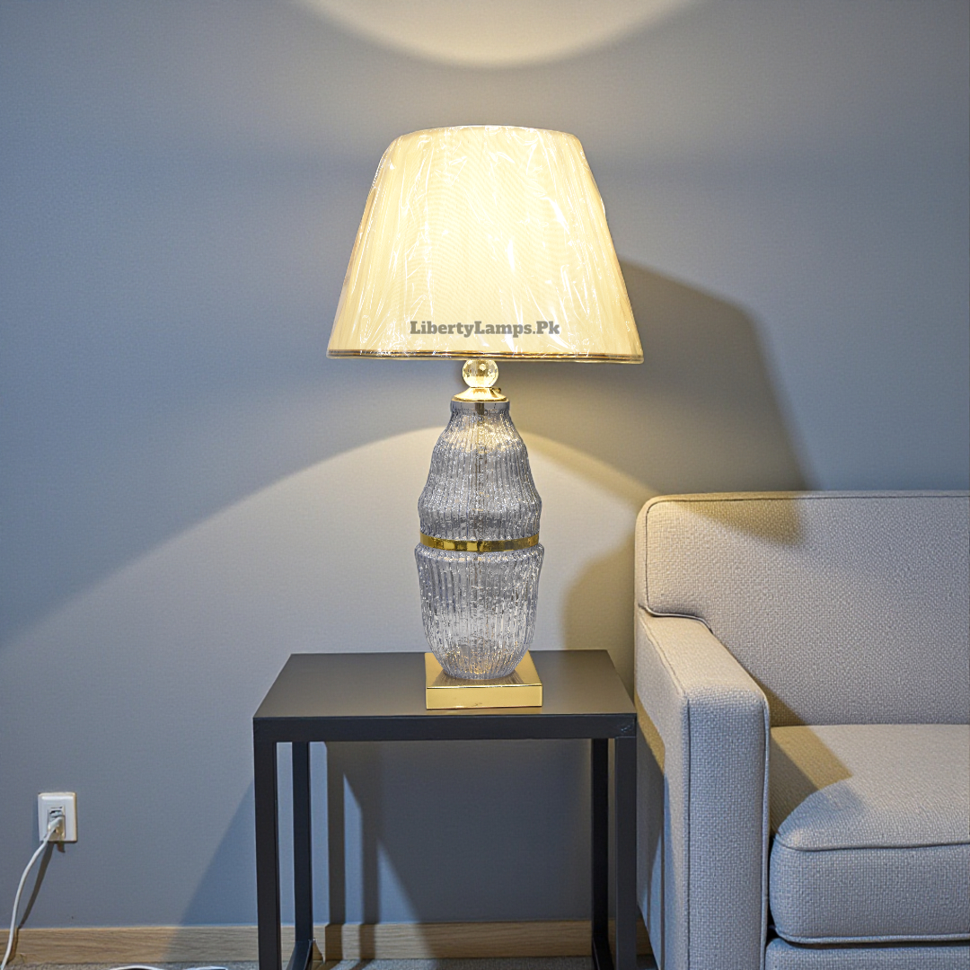 Crystal Aura Glass Table Lamp (Pair)