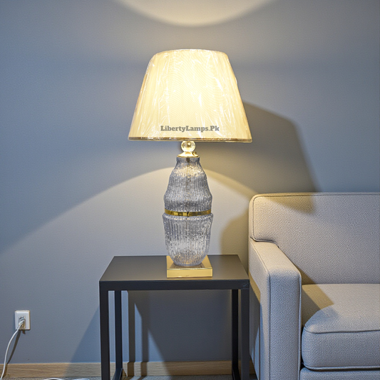 Crystal Aura Glass Table Lamp (Pair)