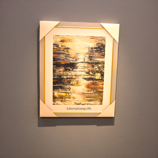 Eclipse Harmony – Abstract Oil Painting on Canvas (Single)