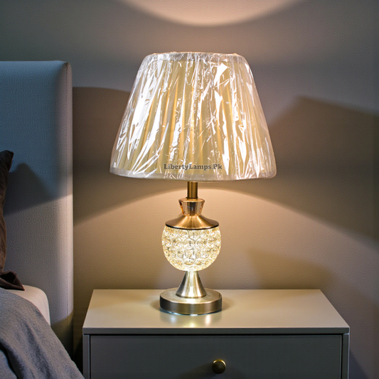 Crystal Candy Table Lamp Pair