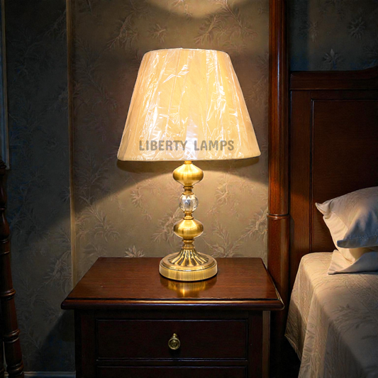 🌟 Crystal Aura Metal Table Lamp (Pair) 🌟