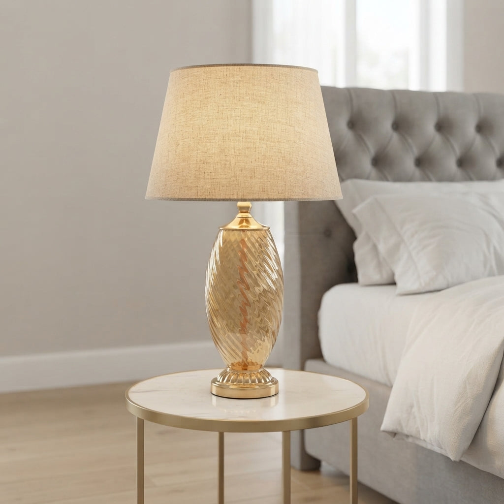 Oval Crystal™ – Oval Glass Lamp Pair