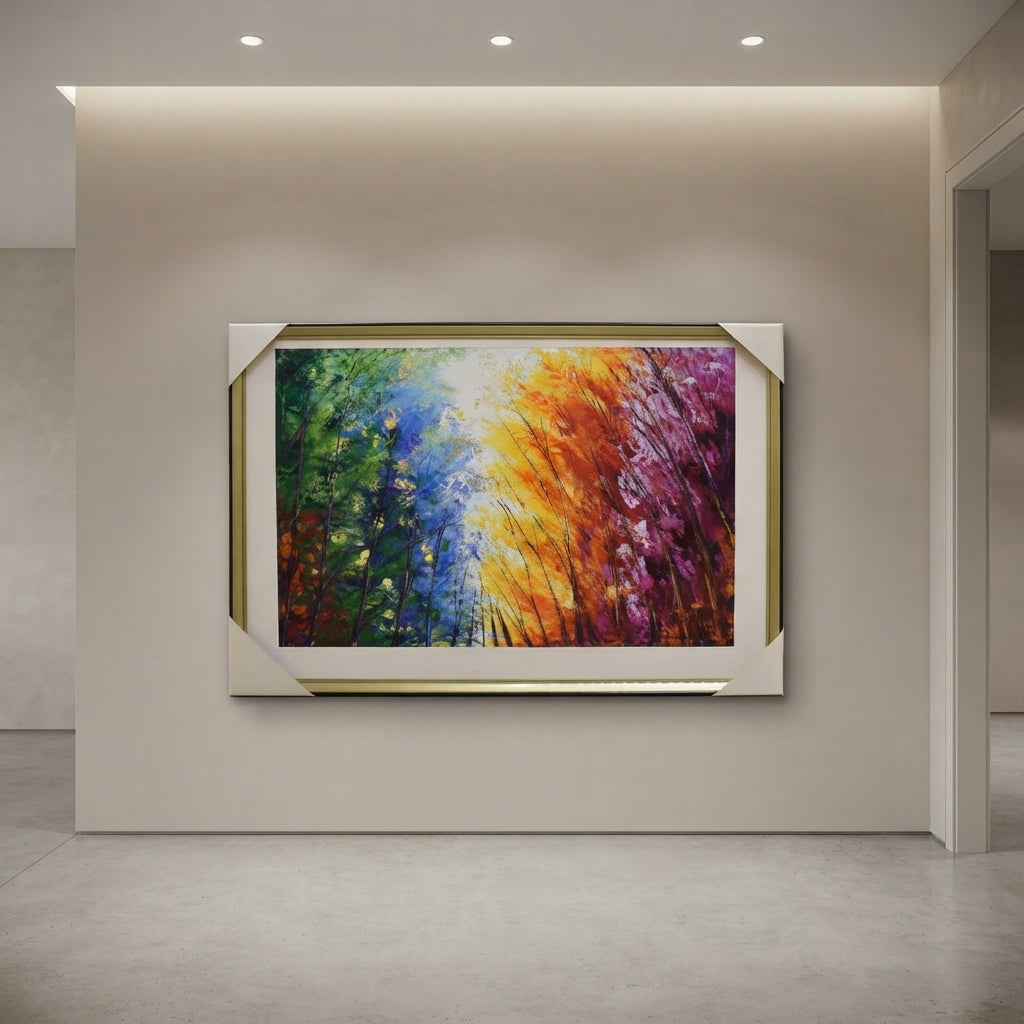 Elegant Abstract Handmade Oil Painting on Canvas