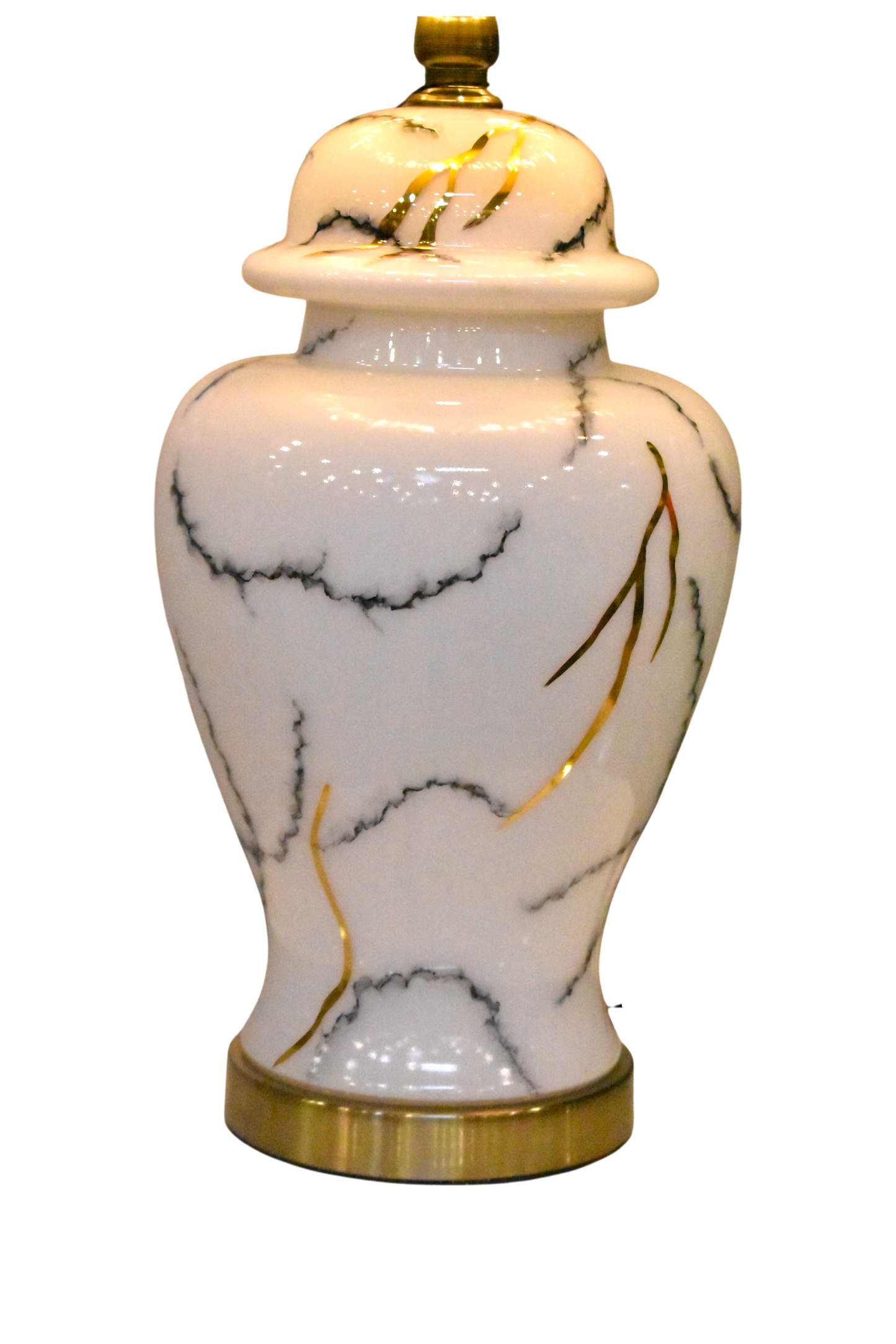 Marble Glow™ – Candy Glass Table Lamp Pair (Marble Texture)