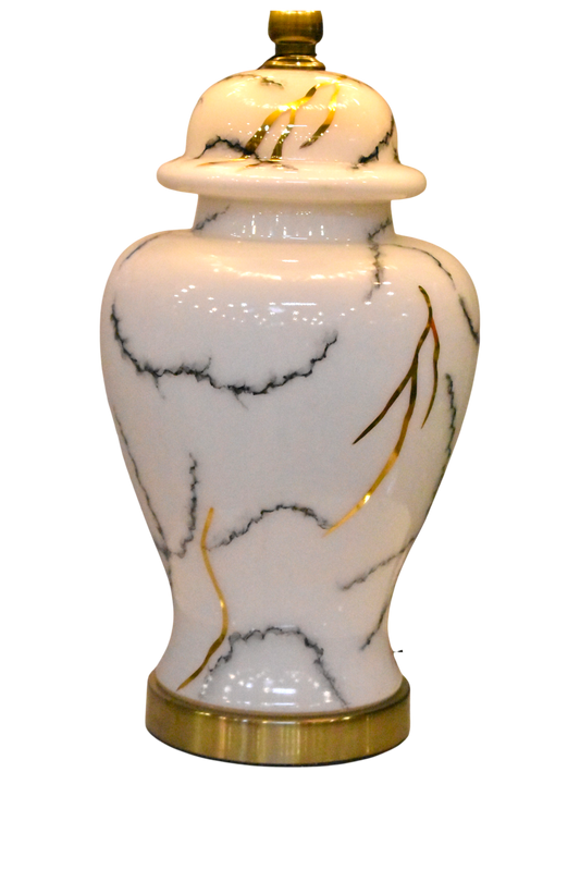 Marble Glow™ – Candy Glass Table Lamp Pair (Marble Texture)