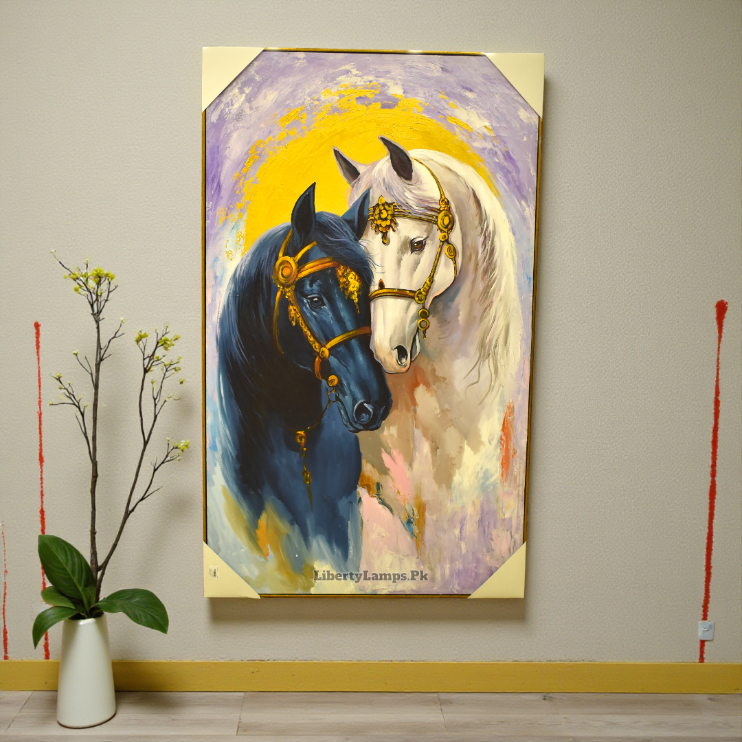 Horse Handmade Oil Painting – Powerful Large Wall Art