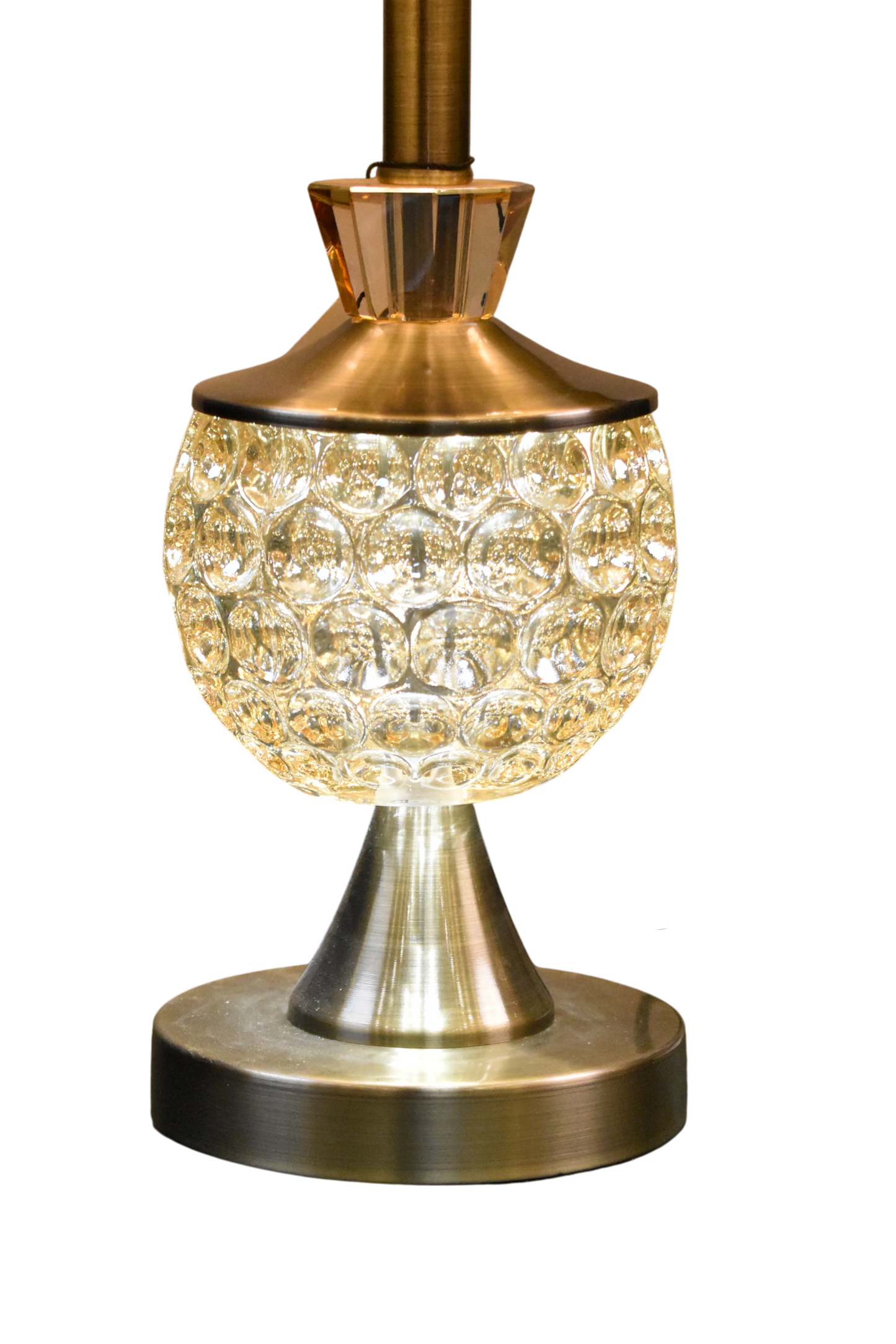 Crystal Candy Table Lamp Pair