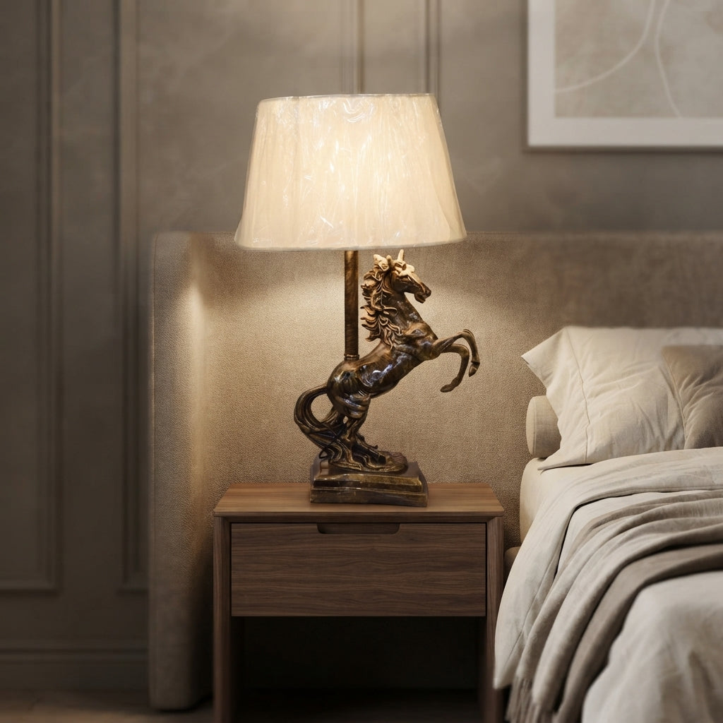 Horse Elegance – Classic Table Lamp Pair