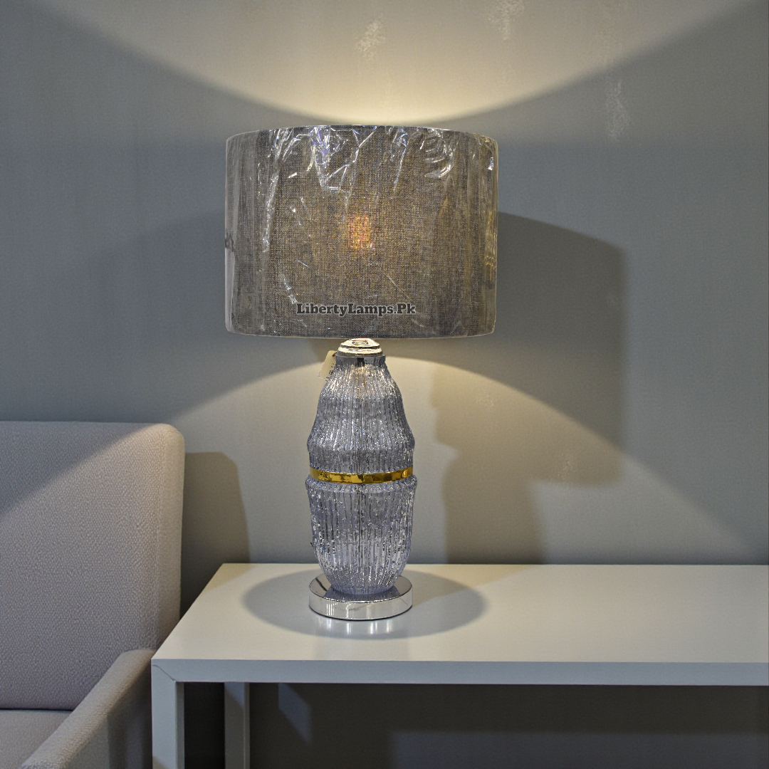 Crystal Glow Glass Table Lamp (Pair)