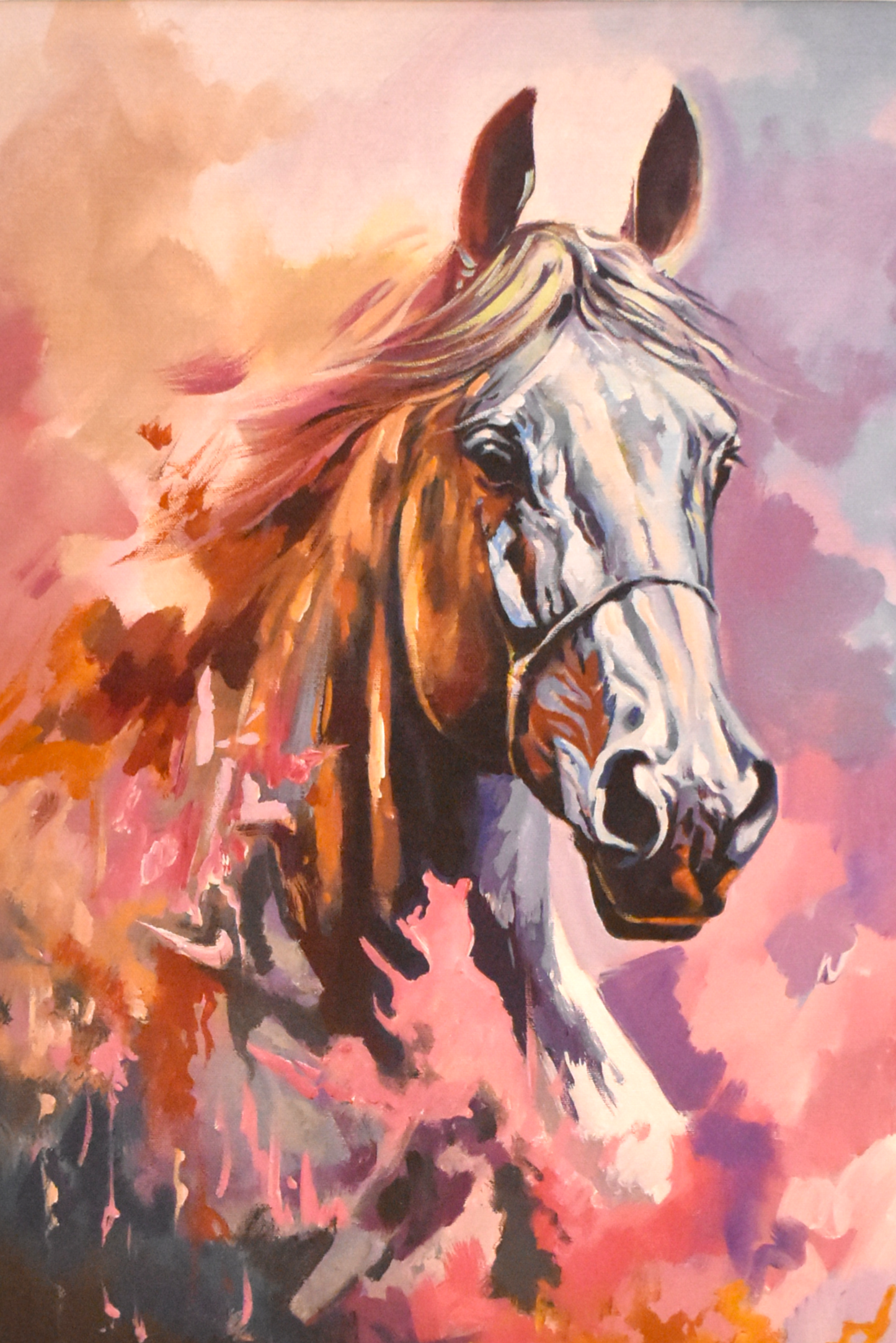 Majestic Motion – Horse Handmade Oil Painting