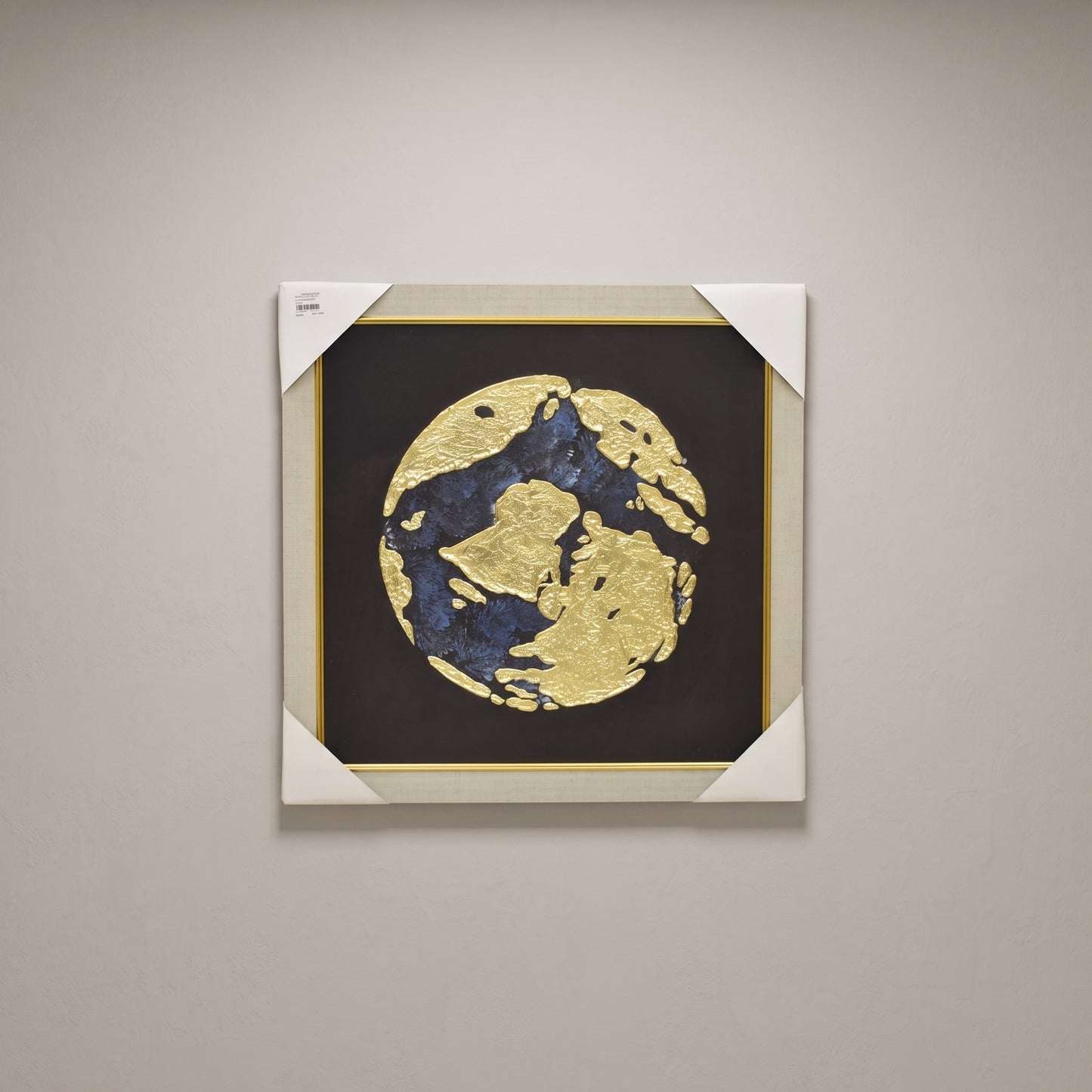 Luxe Gold Fusion™ – Abstract Gold Leaf Handmade Painting on Canvas