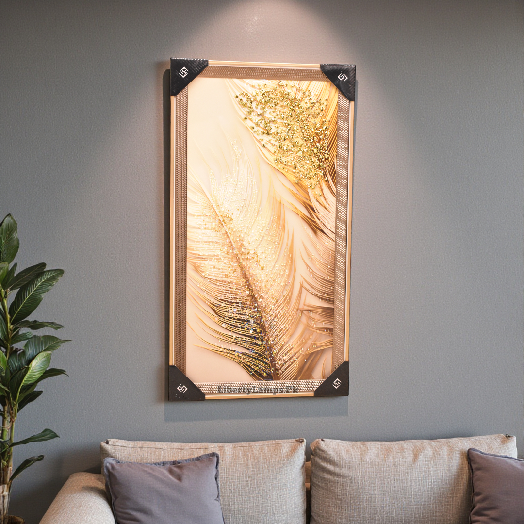 Sculpted Lines 3D Art Painting on Canvas (Single)