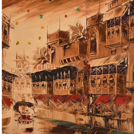 Historic Alleys™ – Old City Handmade Oil Painting