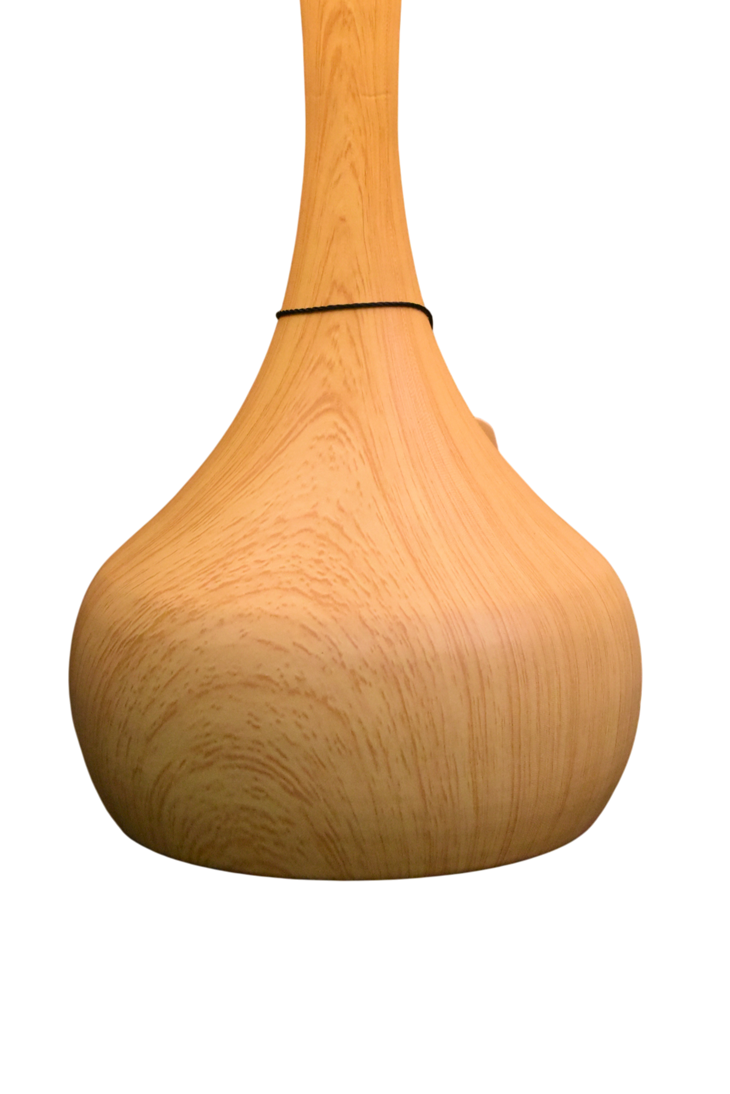 Metal Lamp with Wooden Texture Table Lamp Pair