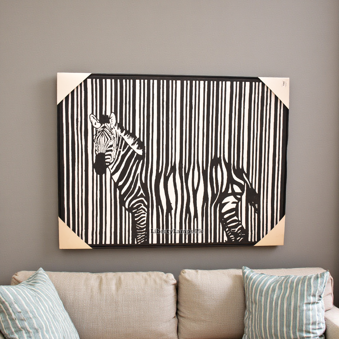 Wild Stripes – Zebra Handmade Oil Painting on Canvas