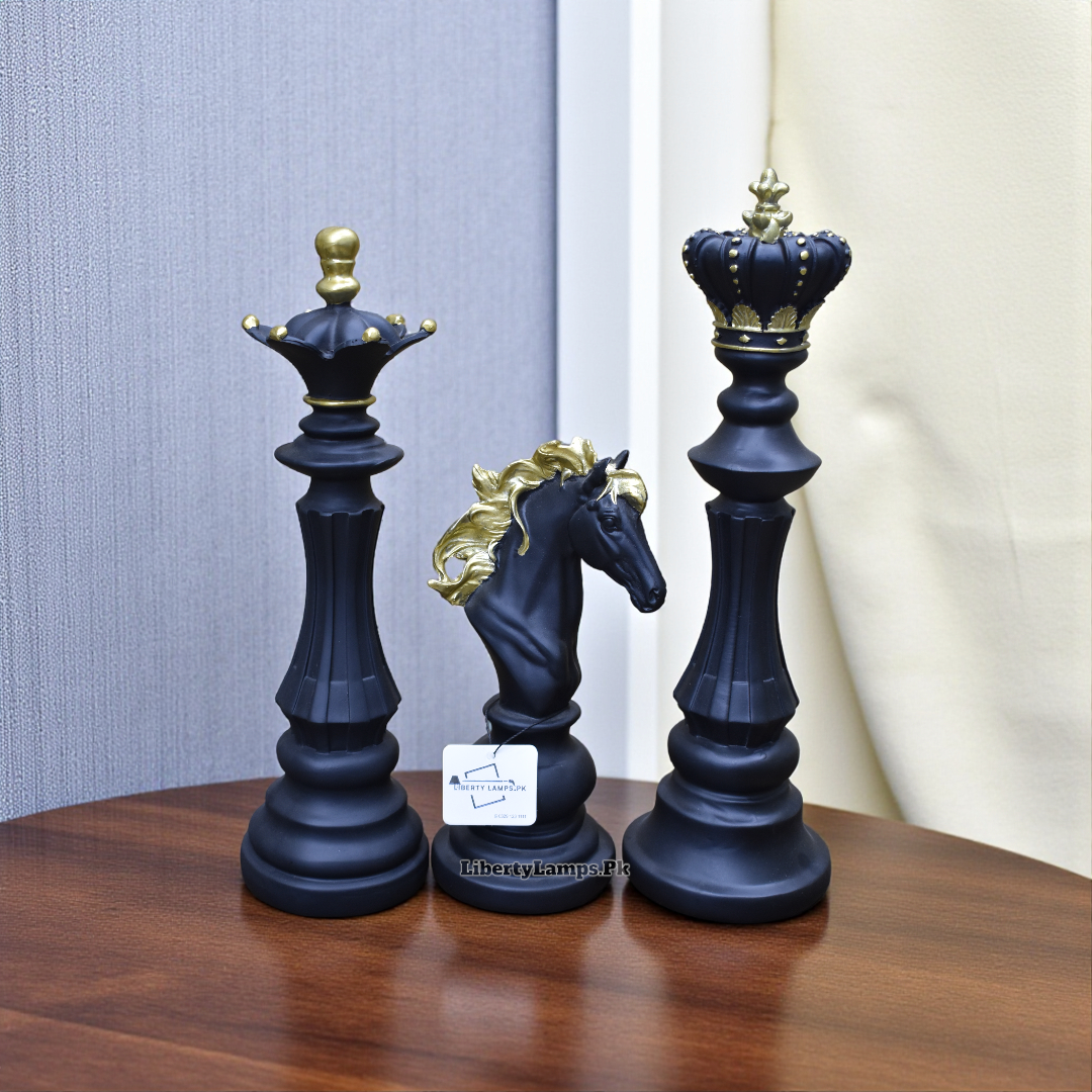 Chess 3-Piece Ryzen Decoration Set