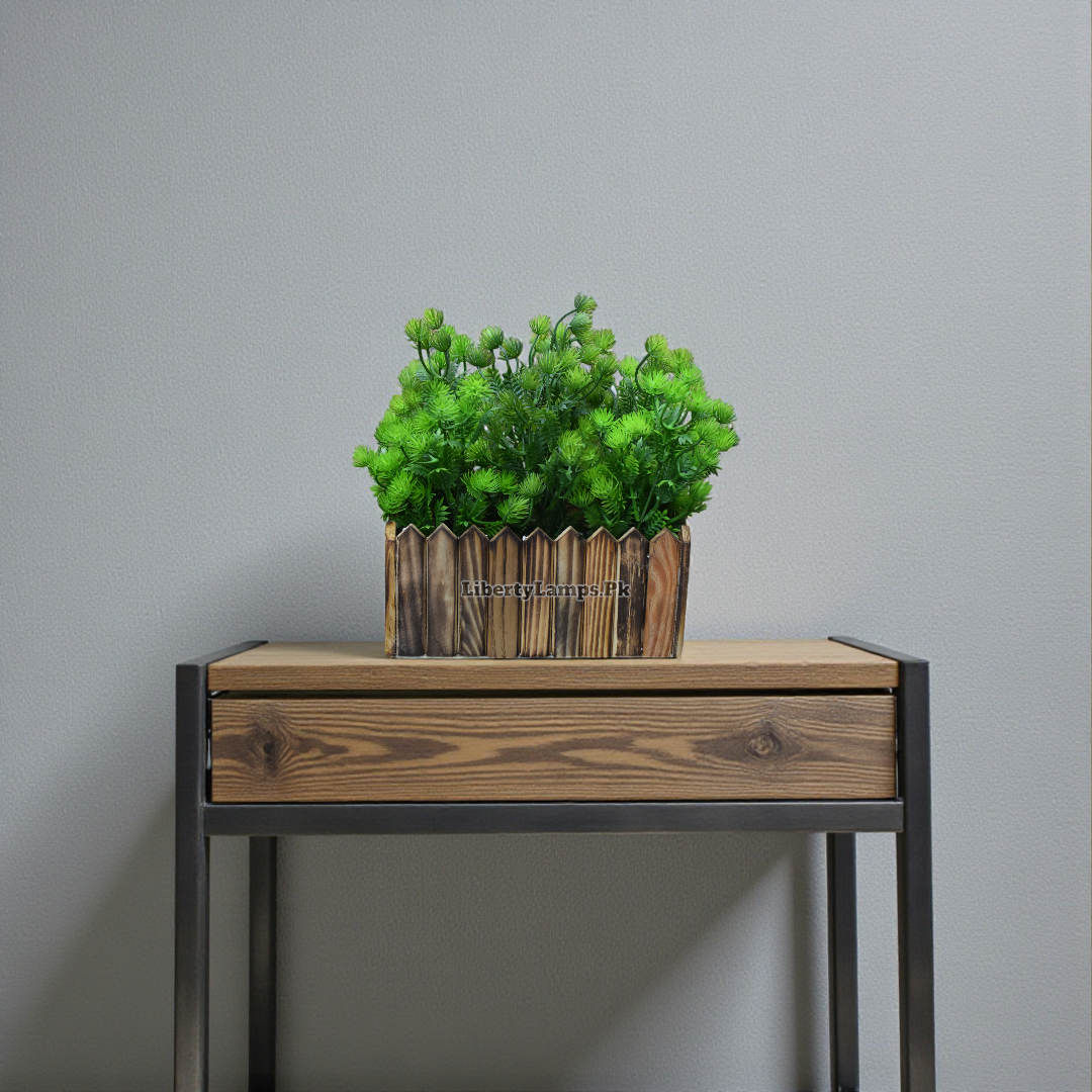 Wooden Green Kyari – Rustic Décor Accent (Single)