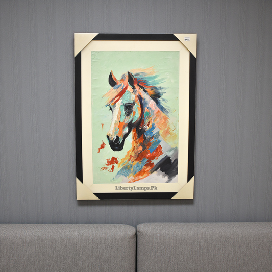 Royal Stride – Horse Oil Painting on Canvas (Single)