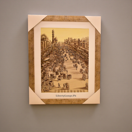 Timeless Heritage – Old Lahore Handmade Oil Painting