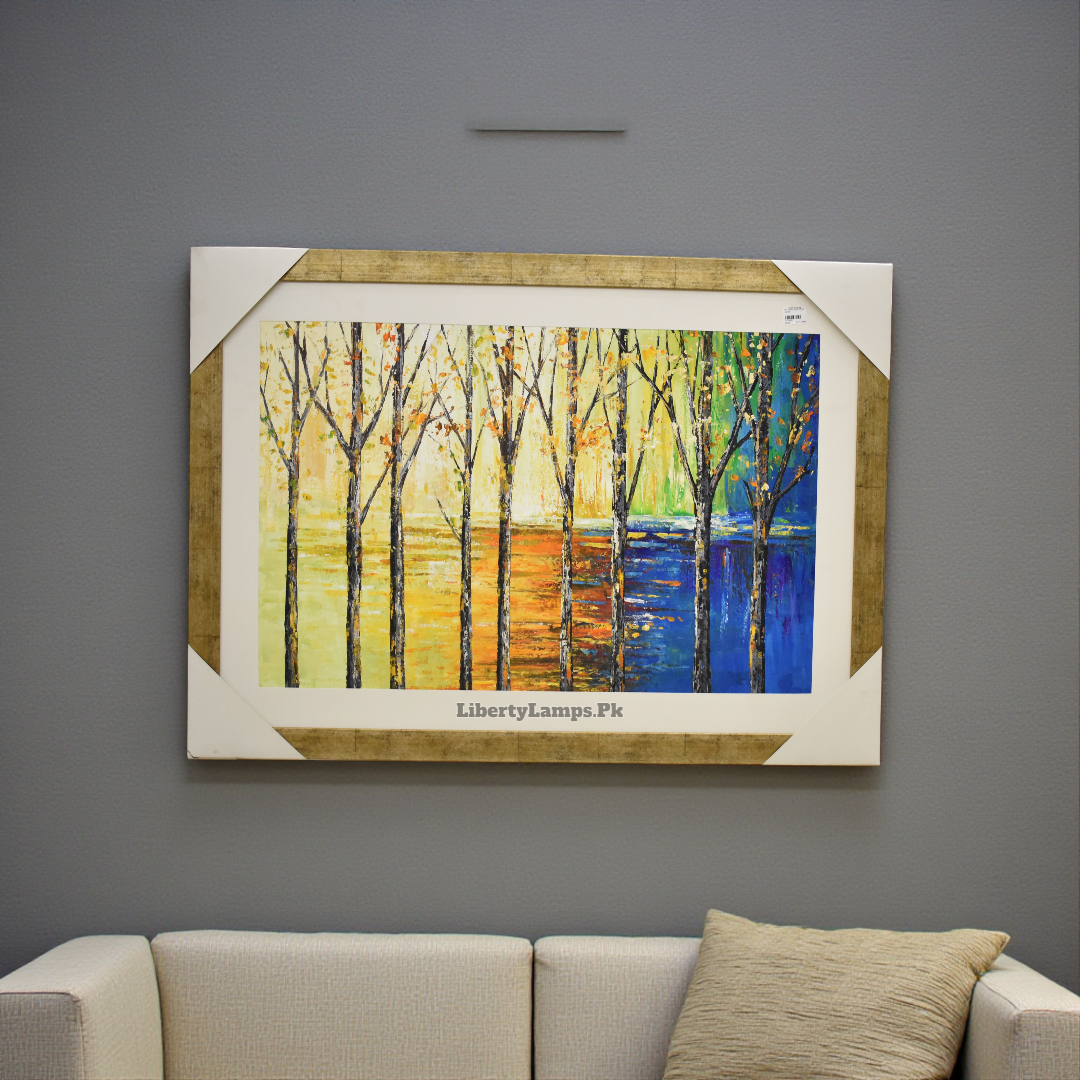 Emerald Vista Landscape Oil Painting (Single)