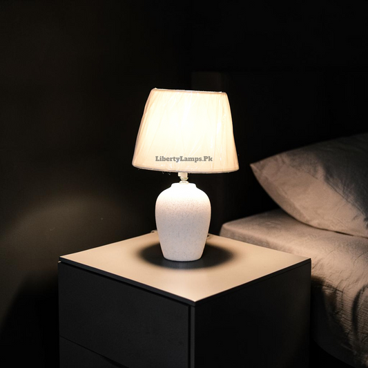 Snow Earth™ – White Terracotta Lamp Pair