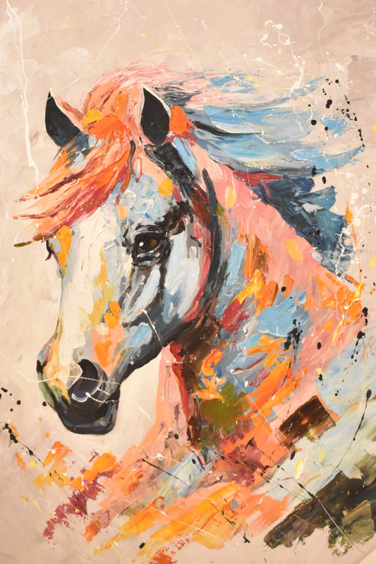 Horse Handmade Oil Painting on Canvas