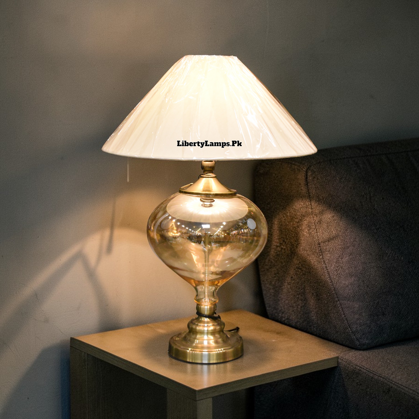 Crystal Aura™ – Glass Table Lamp Pair