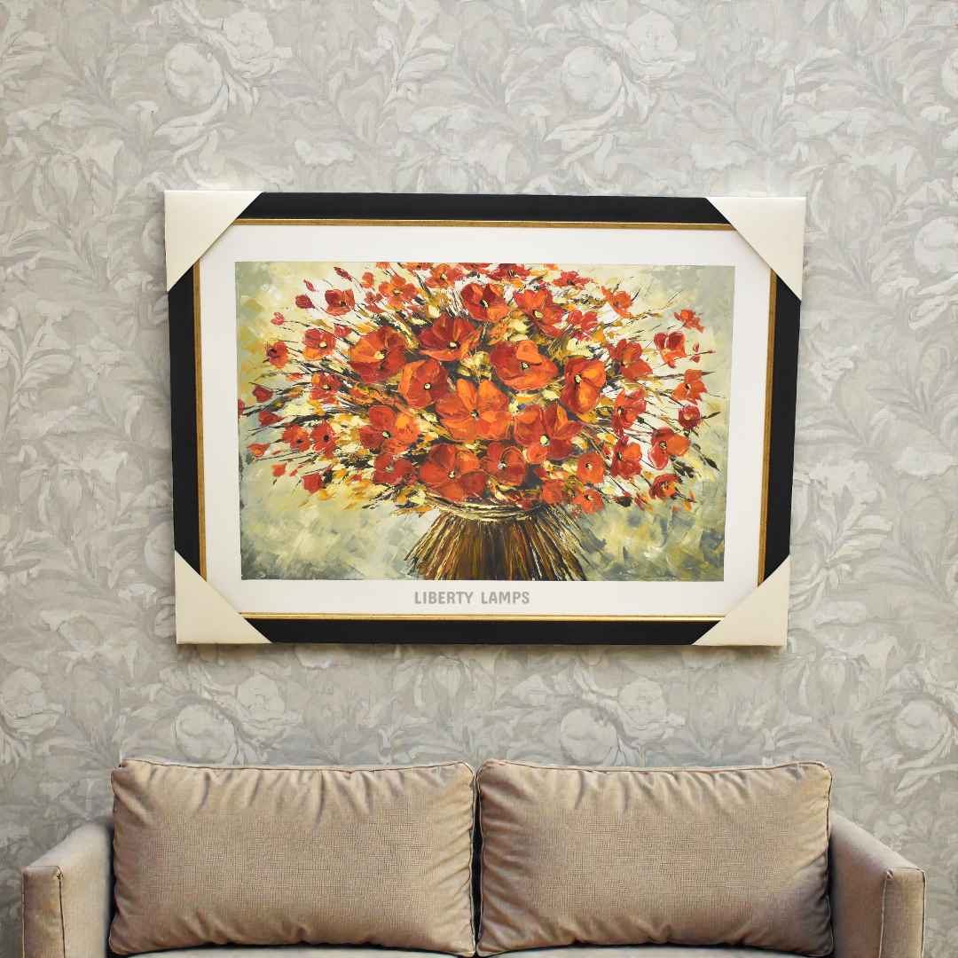 Rose Bloom Elegance Floral Oil Painting (Single)