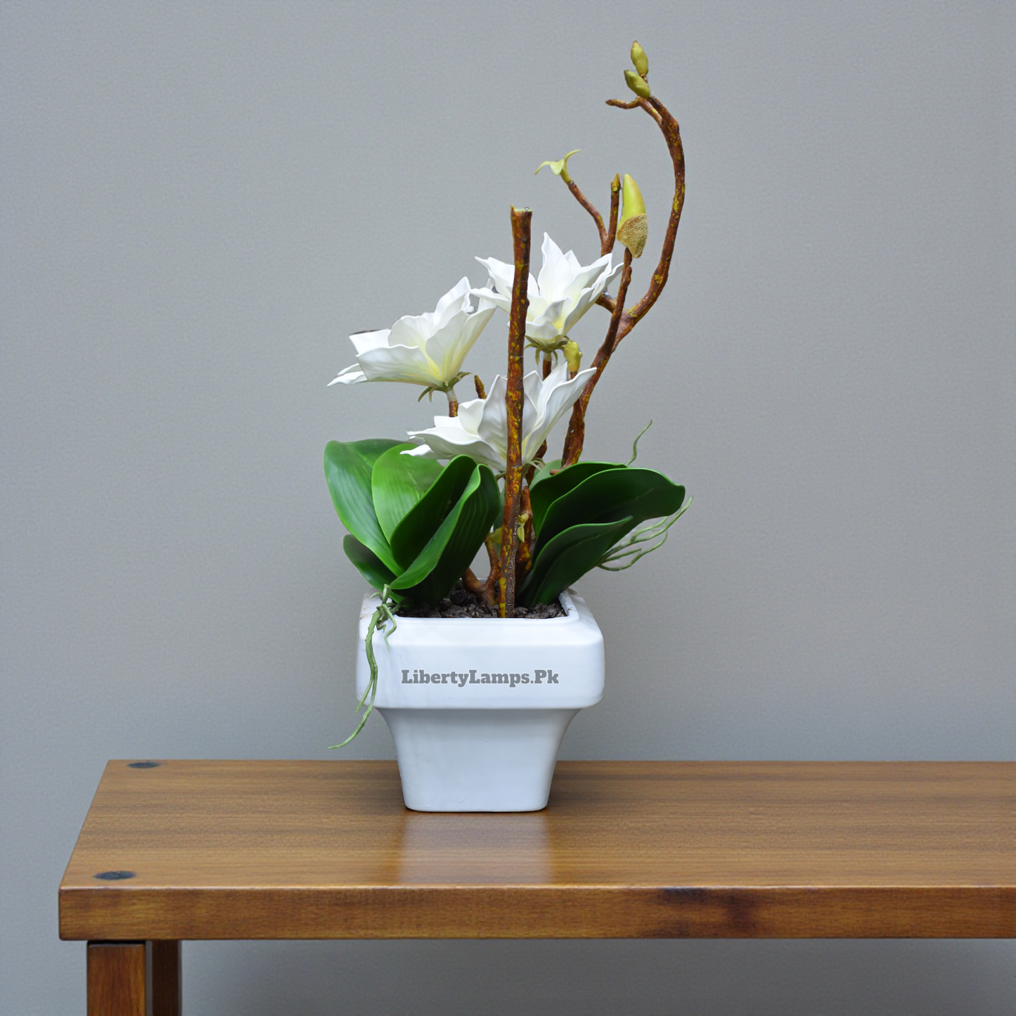 Opulence Bloom™ – Fancy Pot Arrangement Pair (15 Inch Height)