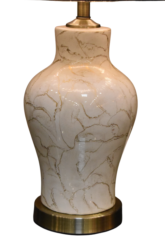 Ivory Terra™ – Off-White Ceramic Textured Lamp Pair