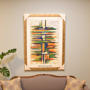 Abstract Handmade Oil Painting – Contemporary Wall Art