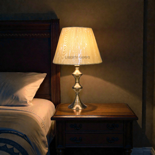 ✨ Regal Metal Shine Table Lamp (Pair) ✨