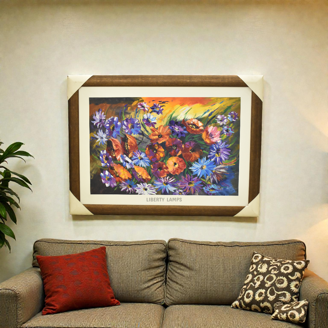 Rose Bloom Elegance Floral Oil Painting (Single)