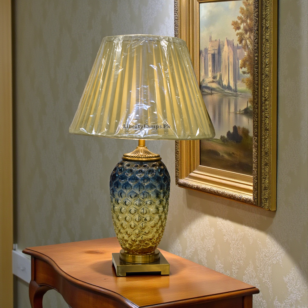 Prism Glow Colored Glass Table Lamp (Pair)