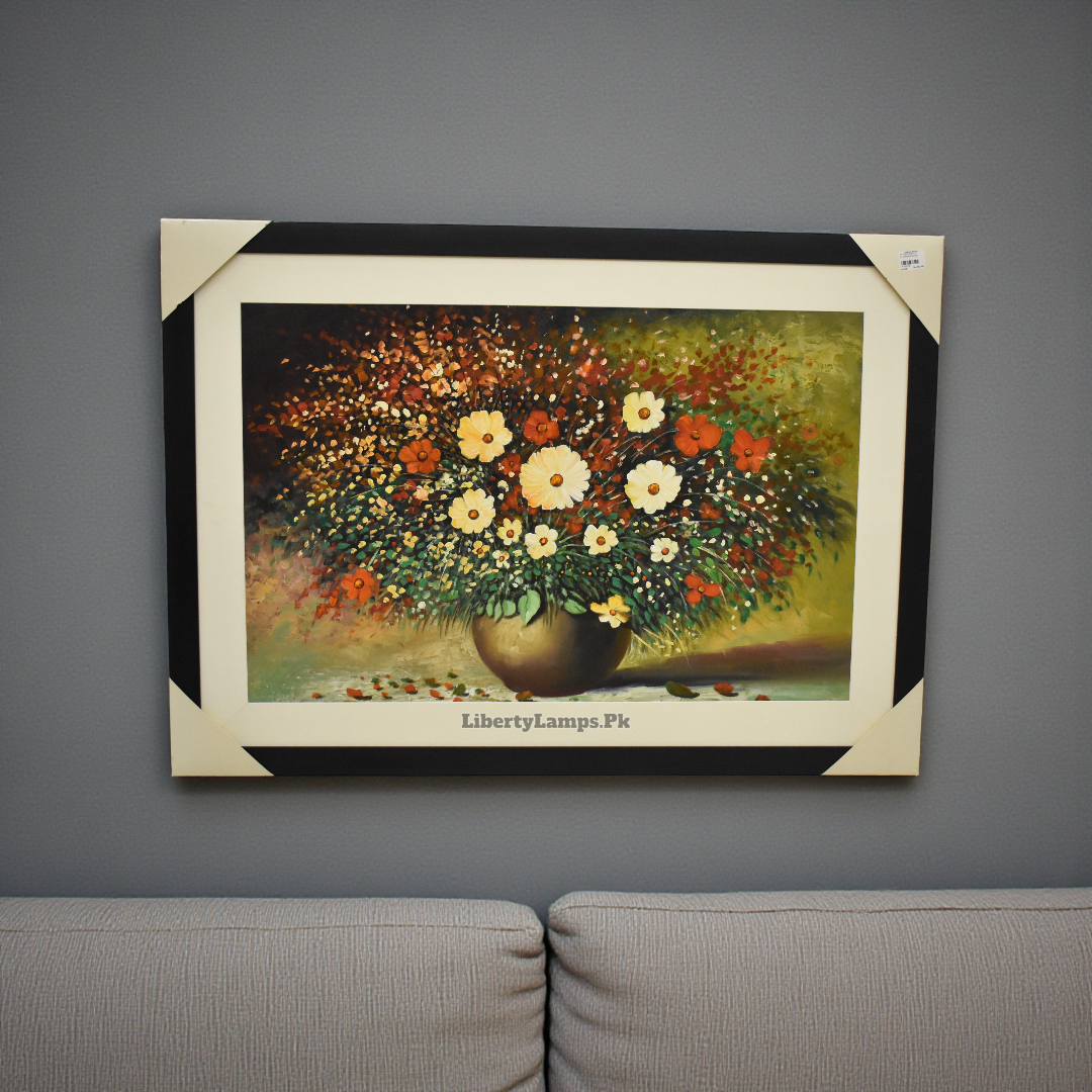 Bloom Elegance – Floral Oil Painting on Canvas (Single)
