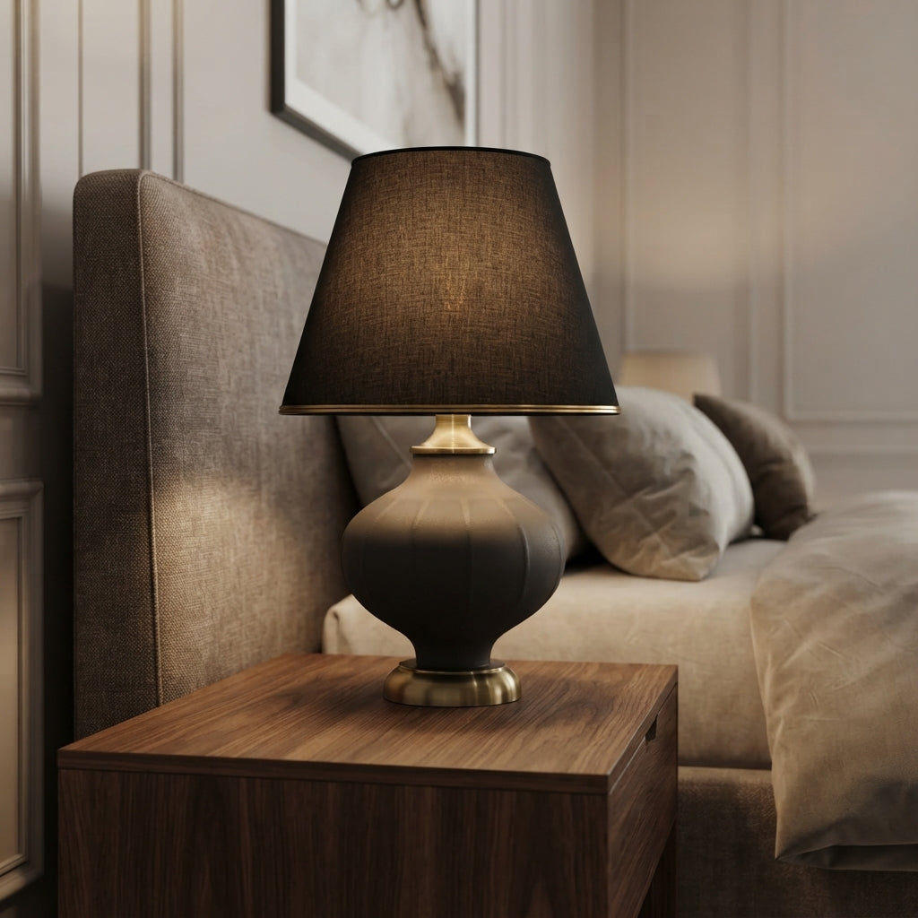 Terracotta Lamp – Pair