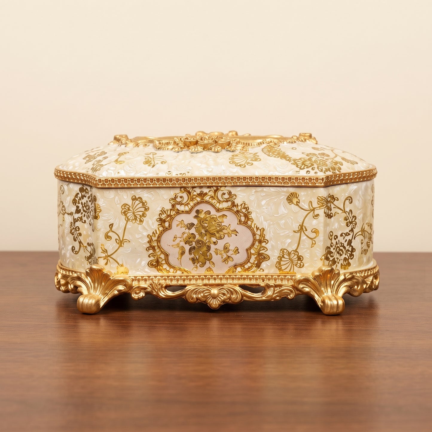 Anatolian Elegance™ – Turkish Fish Bone Tissue Box (10 Inch Width)
