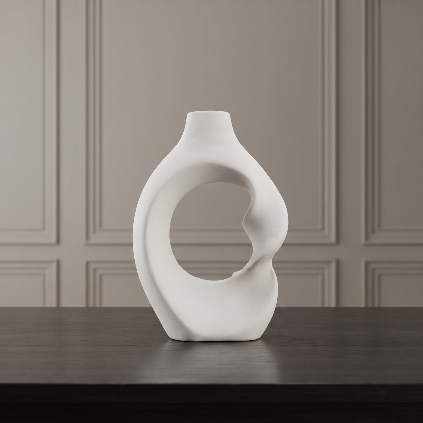 Ivory Grace™ – White Decorative Vase