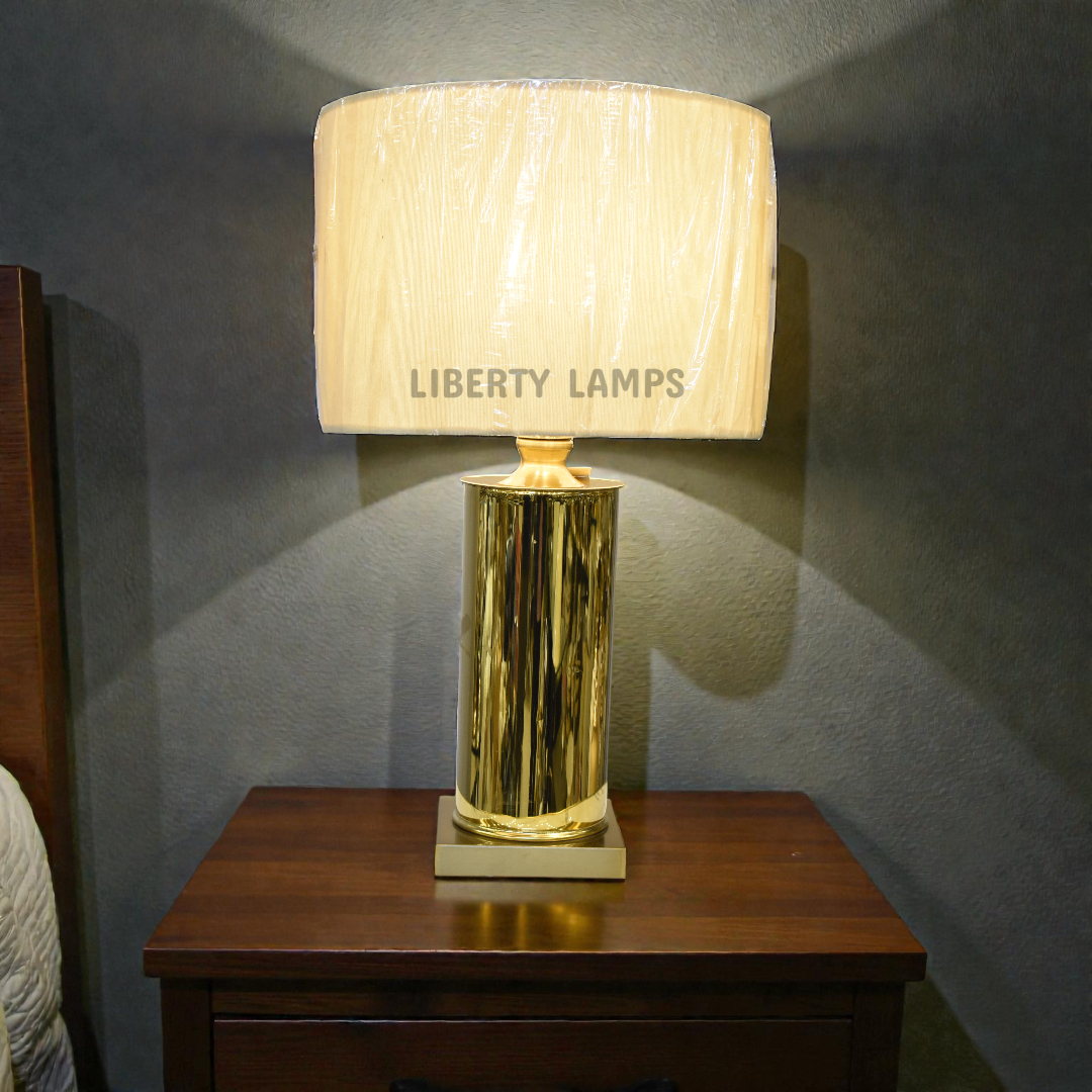 Imperial Metal Crest Table Lamp (Pair)