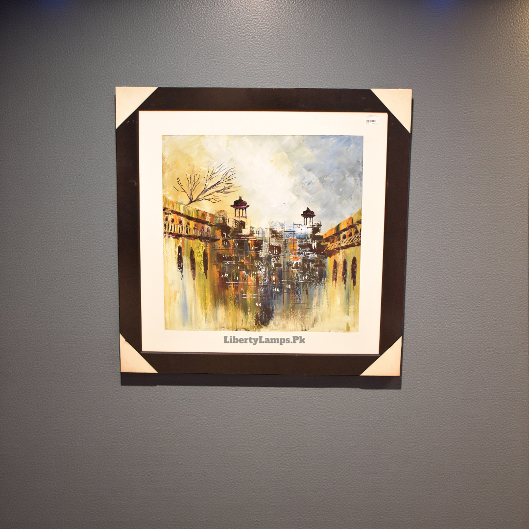 Timeless Old City – Handmade Oil Painting (Single)