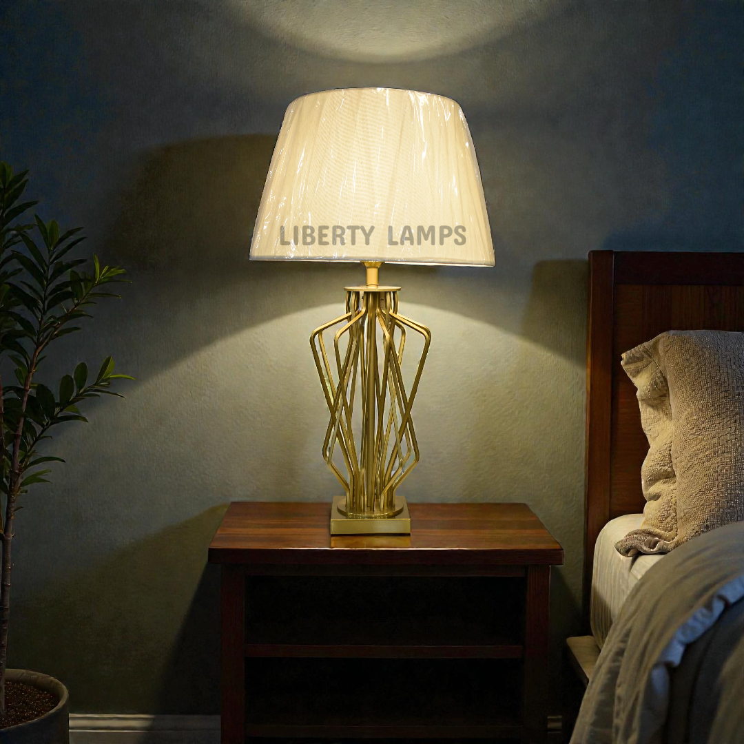 Imperial Crest Metal Table Lamp (Pair)
