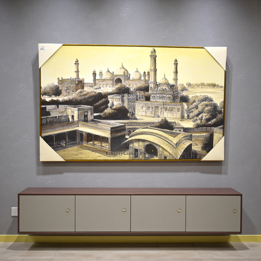 Timeless Heritage – Old City Oil Painting on Canvas
